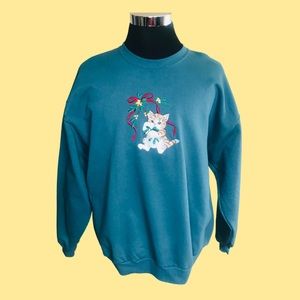 Vintage Peanut Butter & Jelly Kitty Cat crewneck